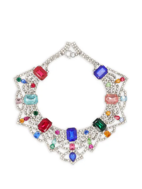 Vintage crystal-embellished necklace