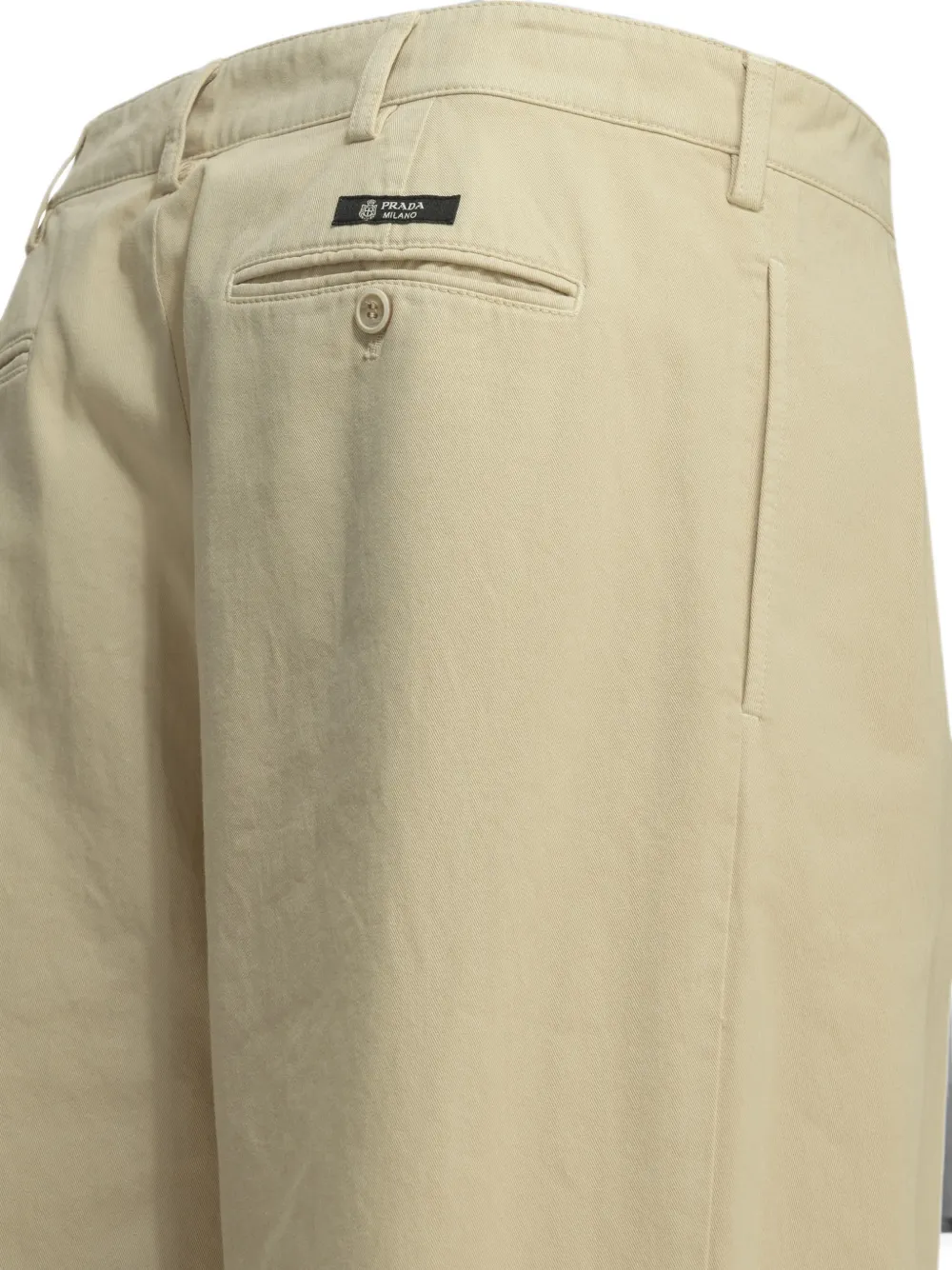 Prada Straight plooibroek Beige