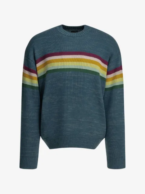KAPITAL Peckish Rainbow intarsia-knit sweater