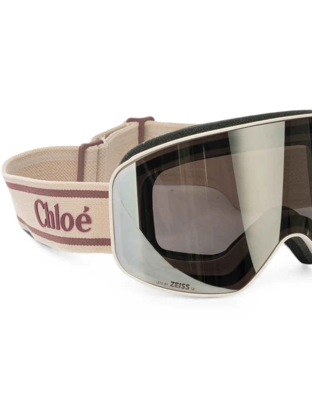 Chloé Eyewear x Fusalp Cassidy ski-wikkelmasker Beige