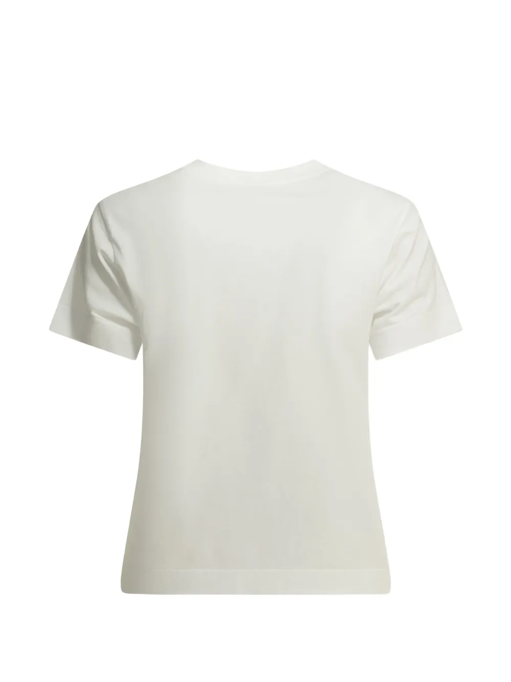 Givenchy T-shirt met geborduurd logo en V-stiksel Beige