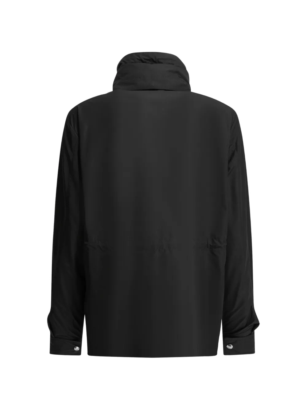  Moncler Logo-patch Hooded Coat - Negro 