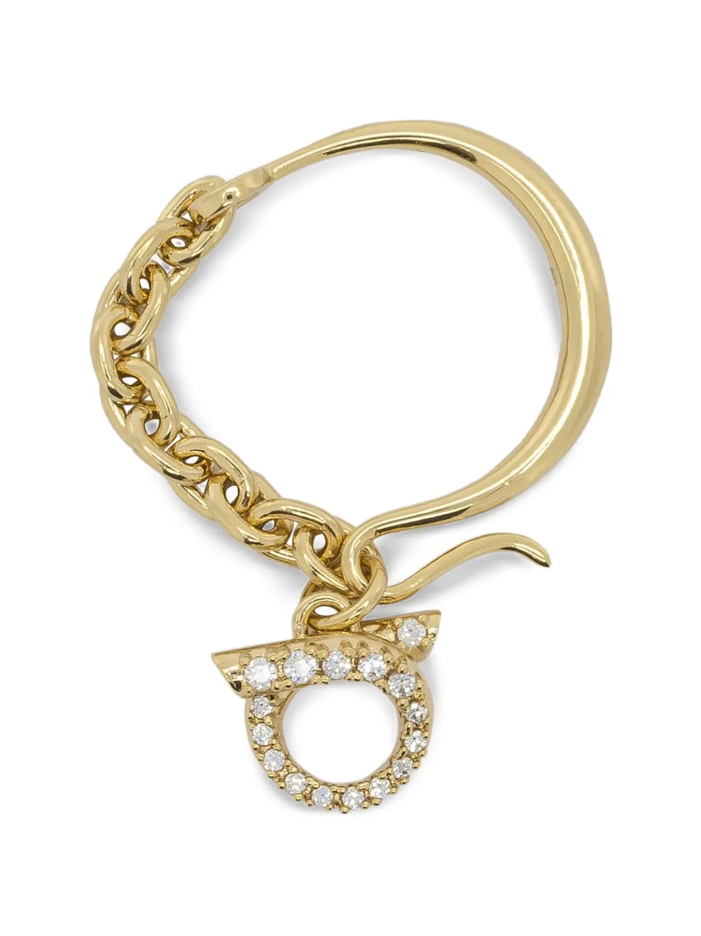 Ferragamo Gancini crystal-embellished necklace - Gold