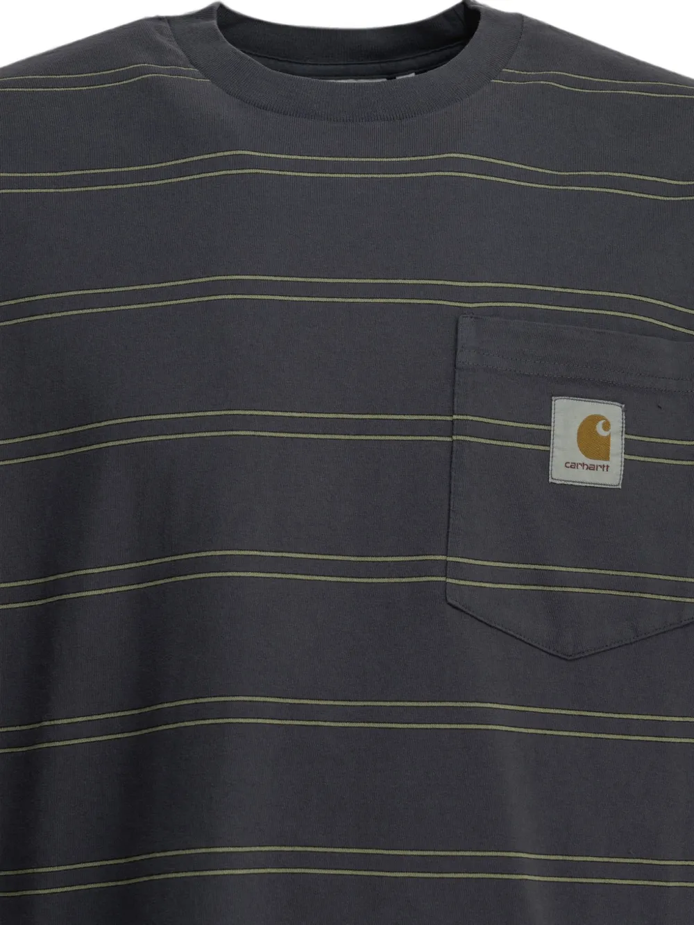 Carhartt WIP Gestreept T-shirt met zak Paars