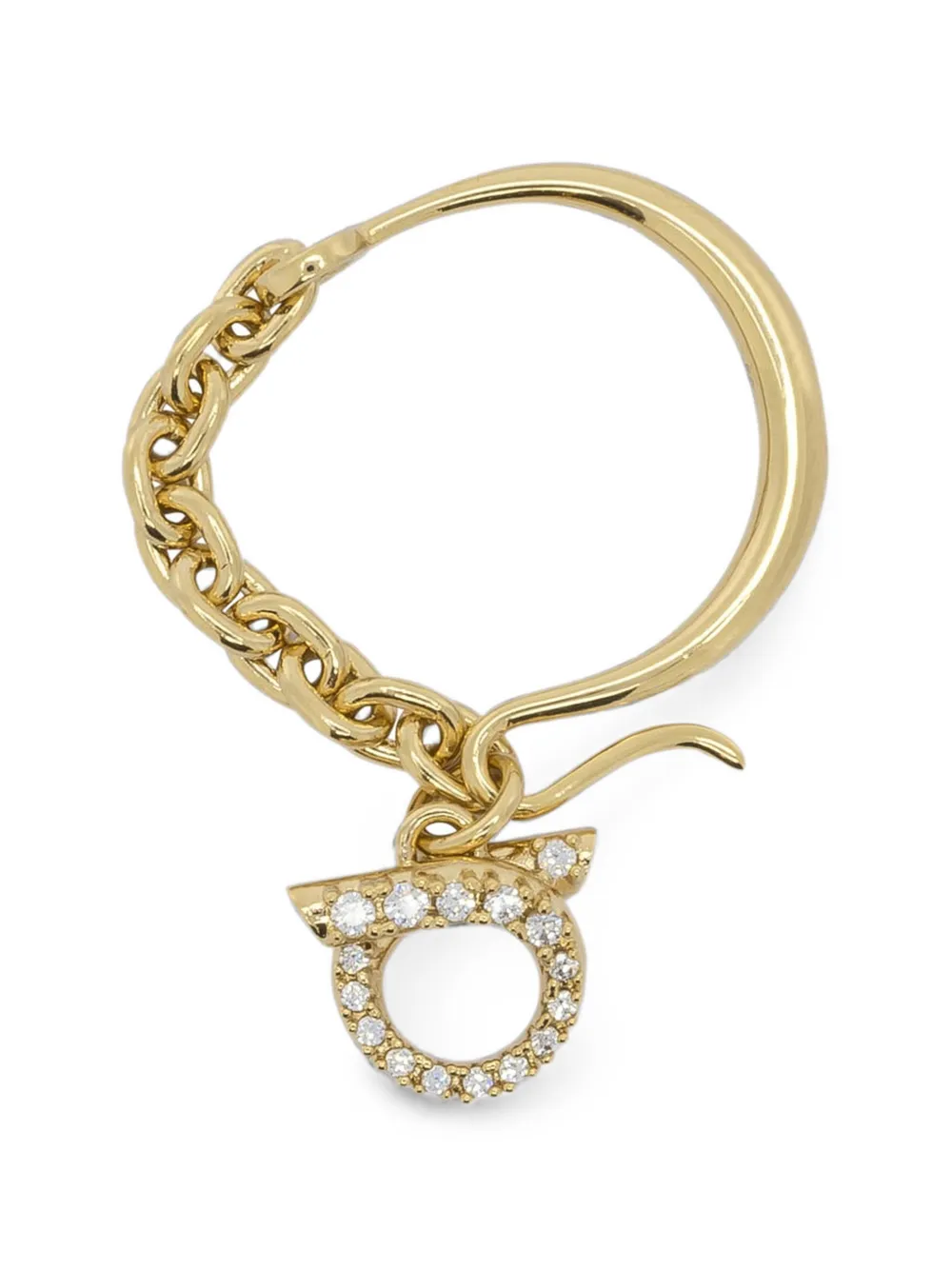 Ferragamo Gancini Halskette mit Kristallen - Gold