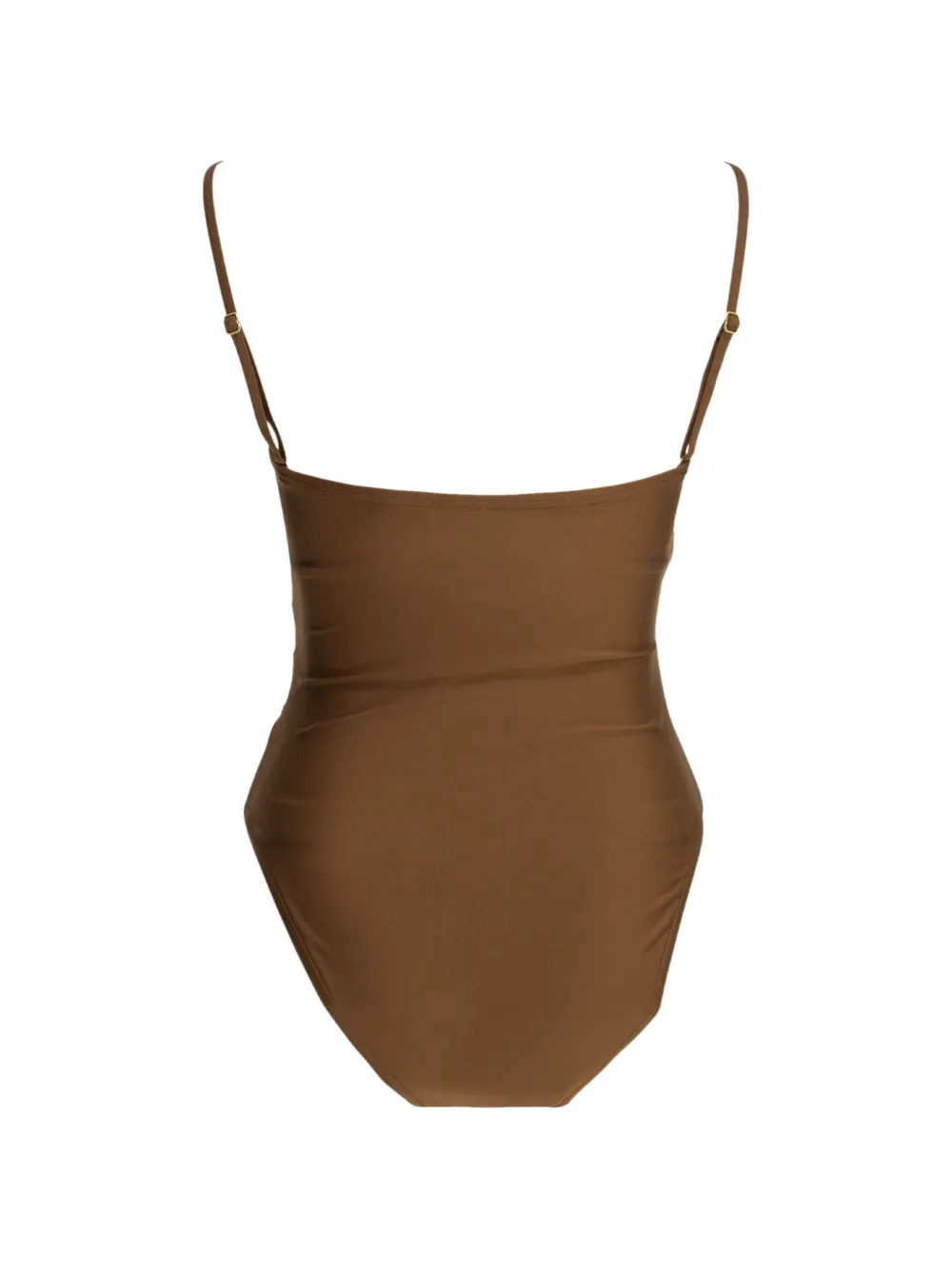 ZIMMERMANN Badpak met strikdetail en uitgesneden details Bruin