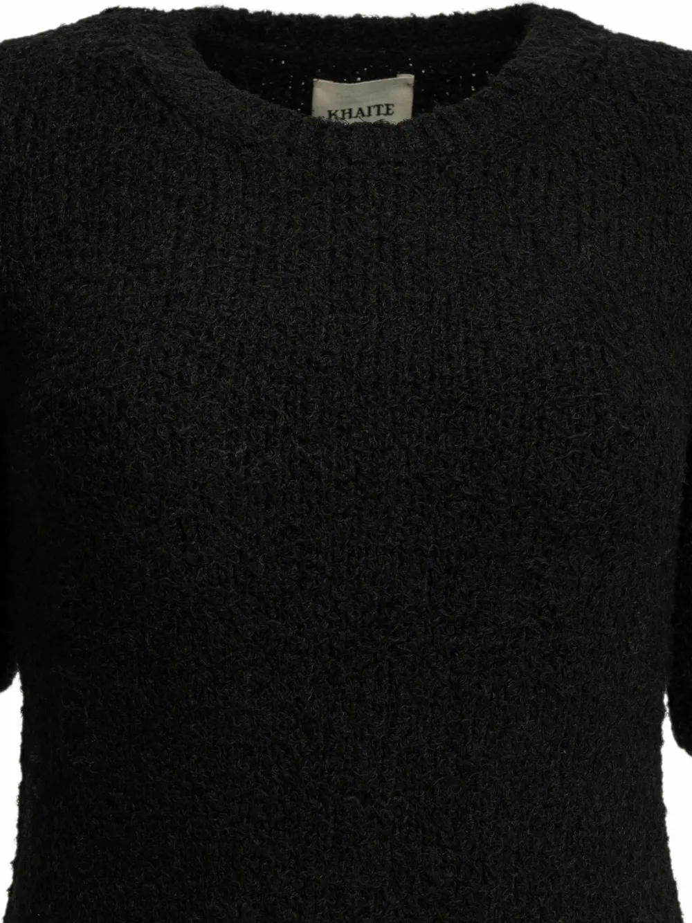 KHAITE Cam T-shirt met korte mouwen Zwart