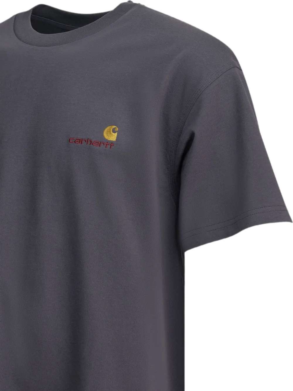 Carhartt WIP T-shirt met geborduurd logo Grijs