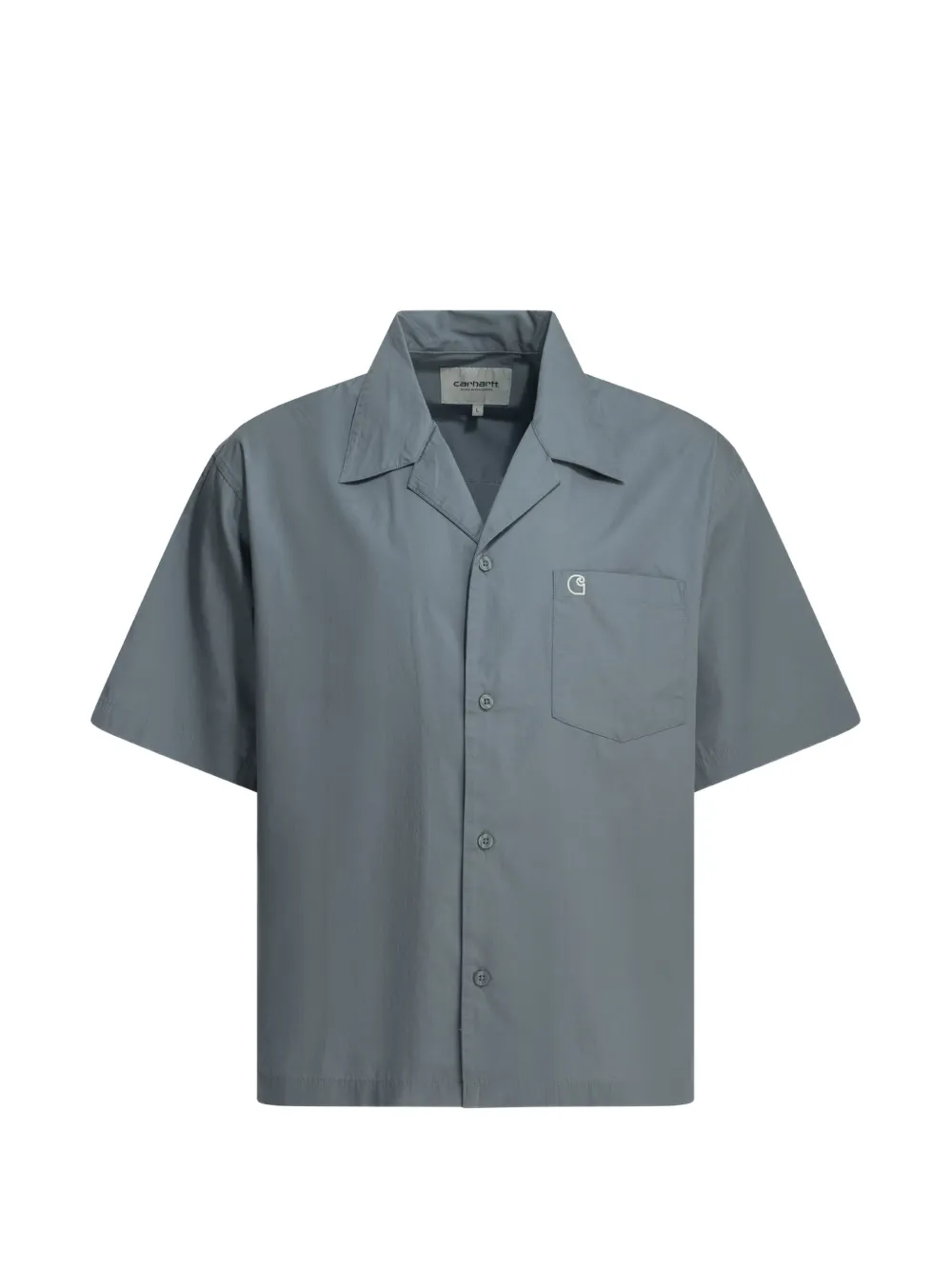 Carhartt WIP logo-embroidered short-sleeve shirt - Blau