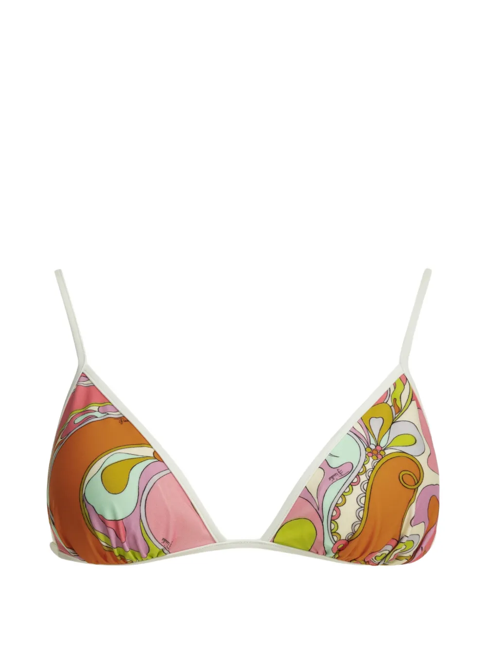 PUCCI Top bikini con stampa Iride - Arancione