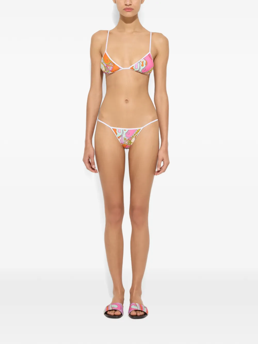 PUCCI Bikinitop met print Oranje