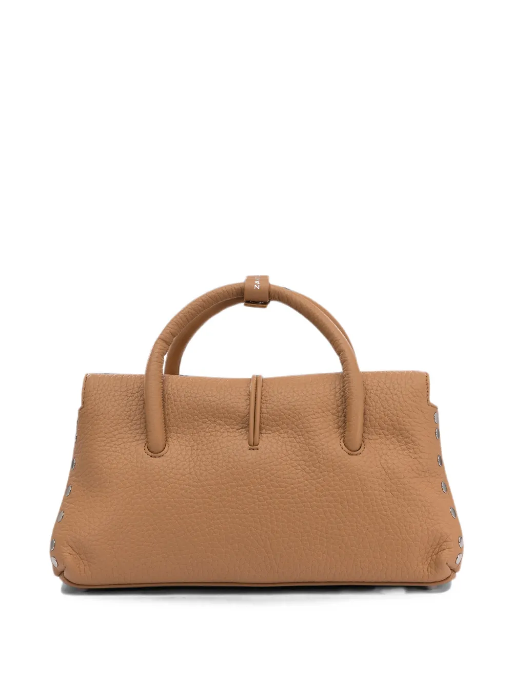 Zanellato Kleine Dott leren shopper met studs Beige