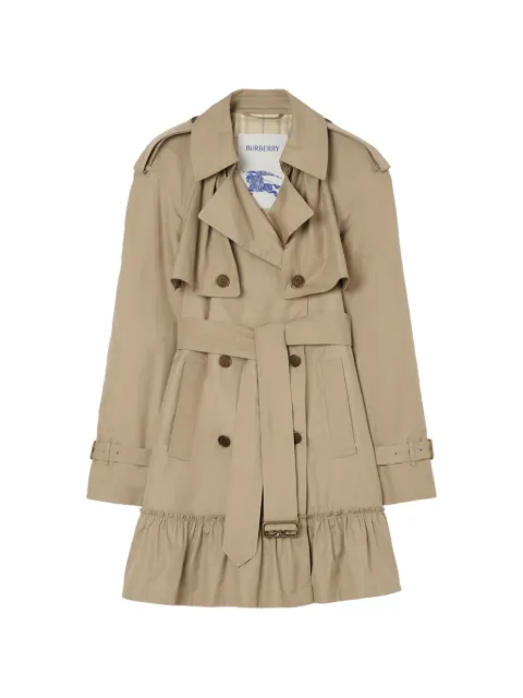 Burberry short gabardine Tillydrine trench coat