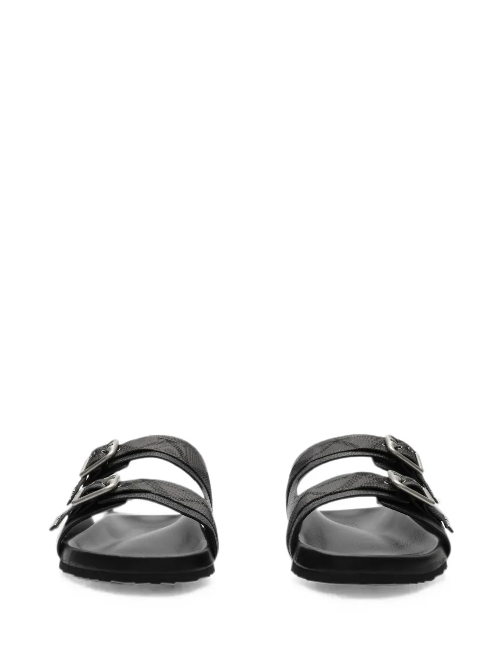 Burberry leather Urchin sandals Zwart