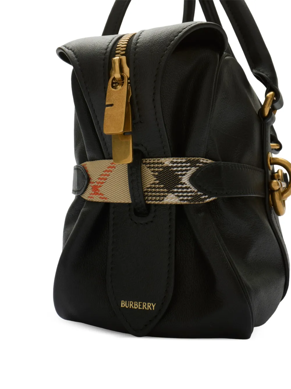 Burberry Leren schoudertas Zwart