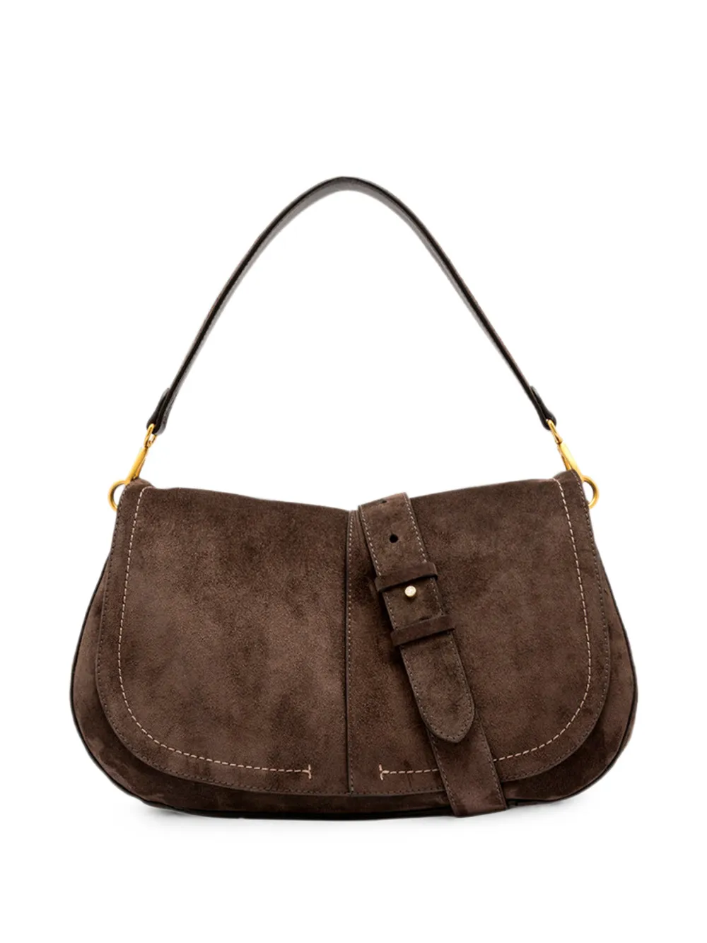 GIANNI CHIARINI Borsa a spalla Helena con fibbia - Marrone