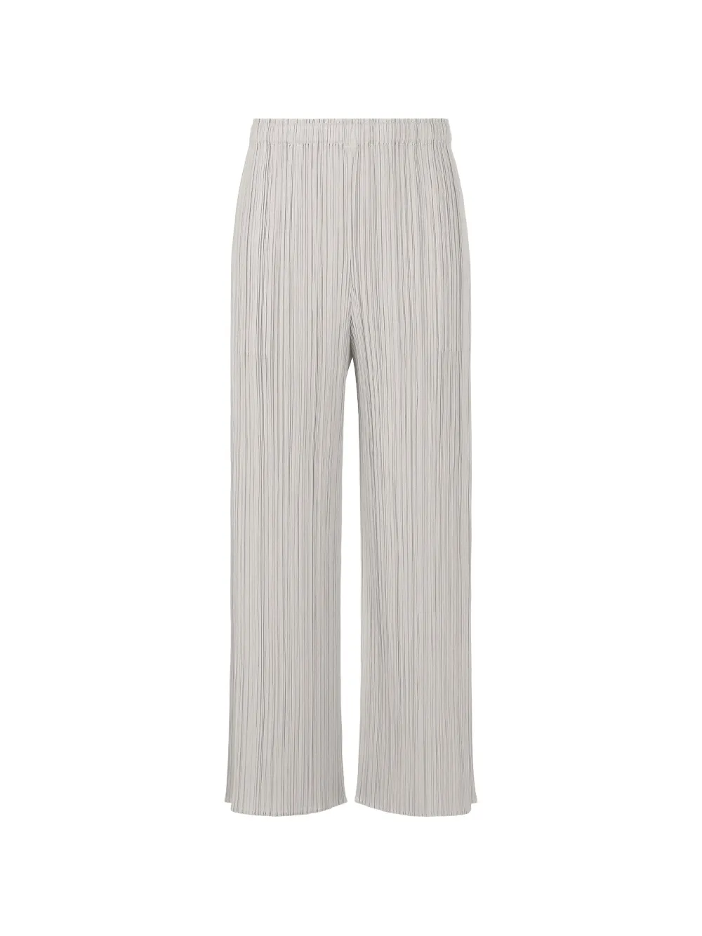 Pleats Please Issey Miyake Pantaloni dritti con pieghe - Grigio