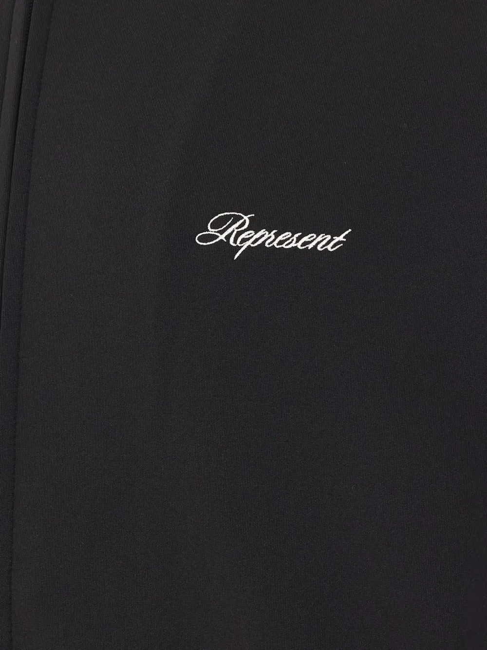 Represent Trainingsjack met geborduurd logo en afwerking Zwart