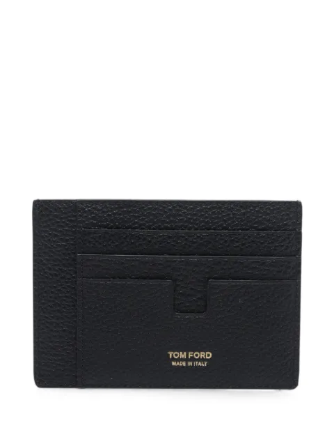 TOM FORD logo-print leather card holder