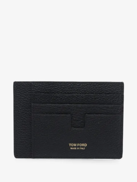 TOM FORD logo-print leather card holder
