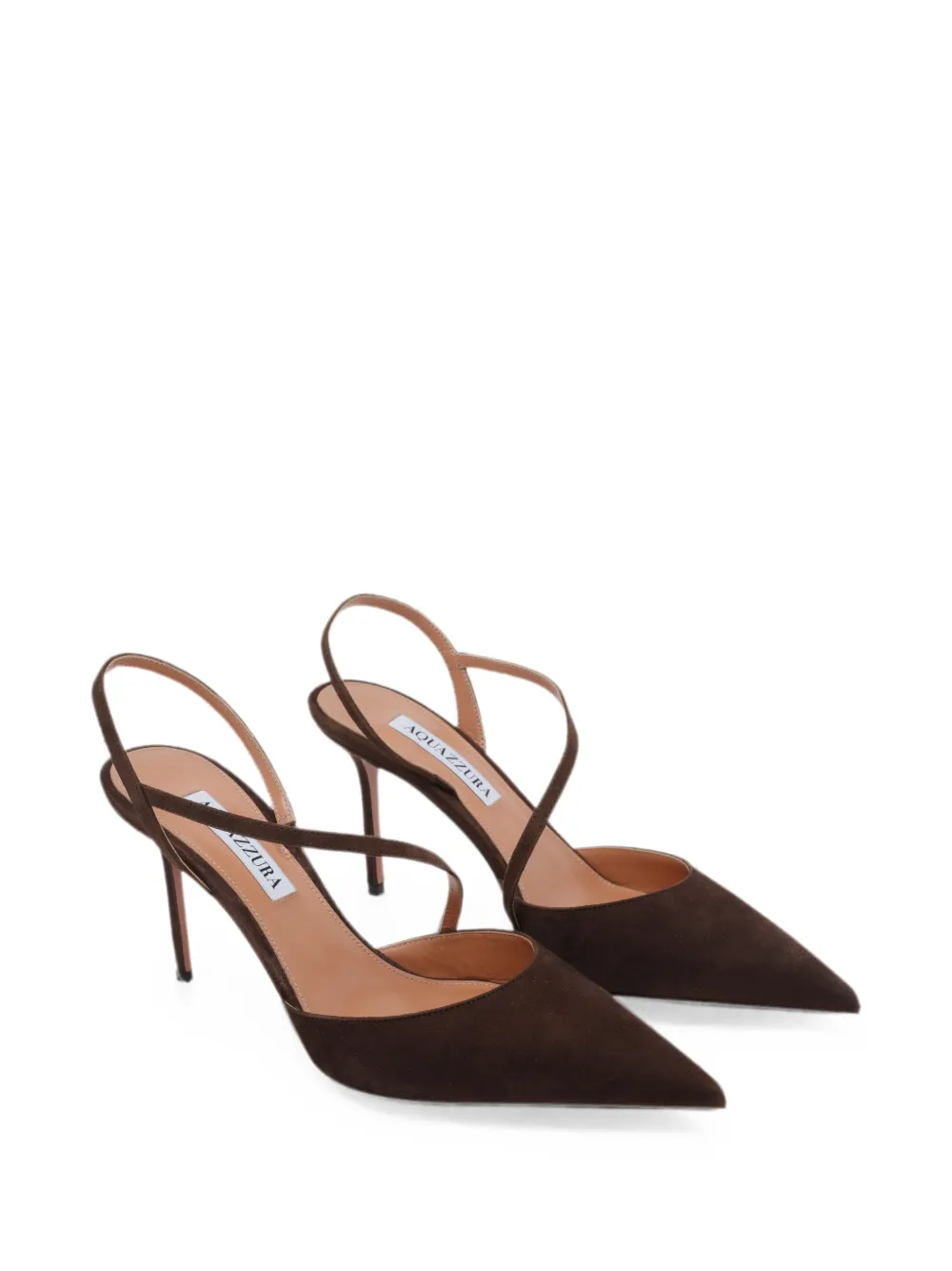 Aquazzura Dynasty suede pumps Bruin