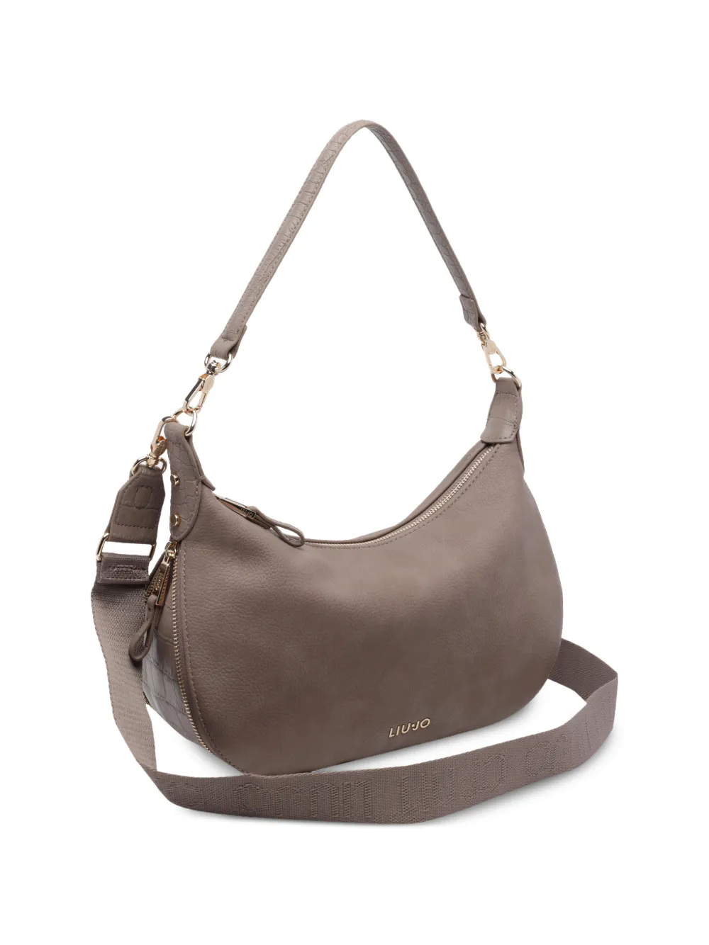 LIU JO Crossbodytas met logoplakkaat Bruin