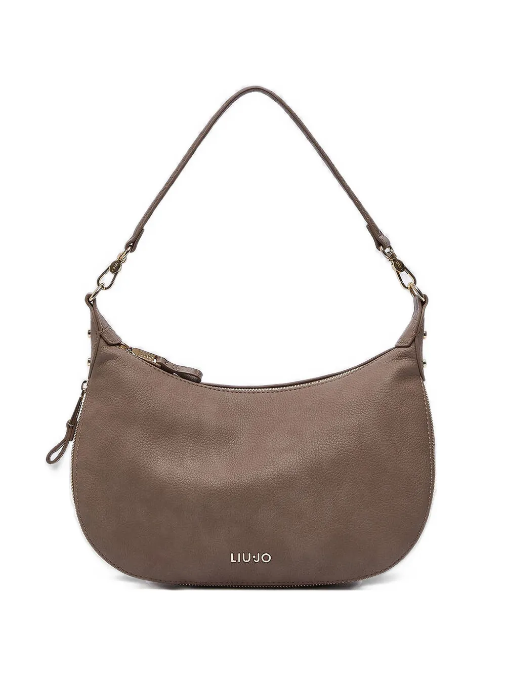 LIU JO Borsa a tracolla con placca logo - Marrone