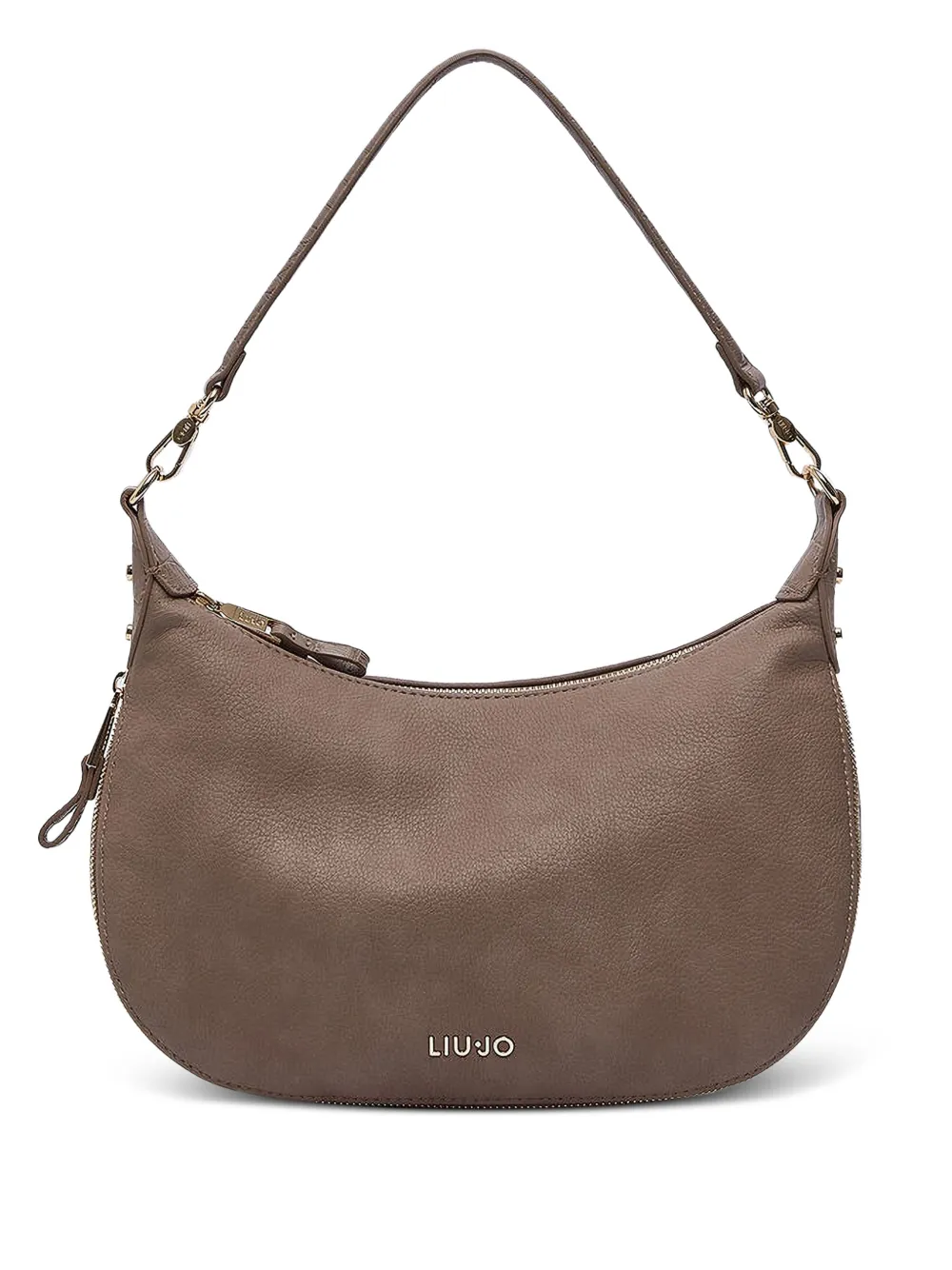 LIU JO Borsa a tracolla con placca logo - Marrone