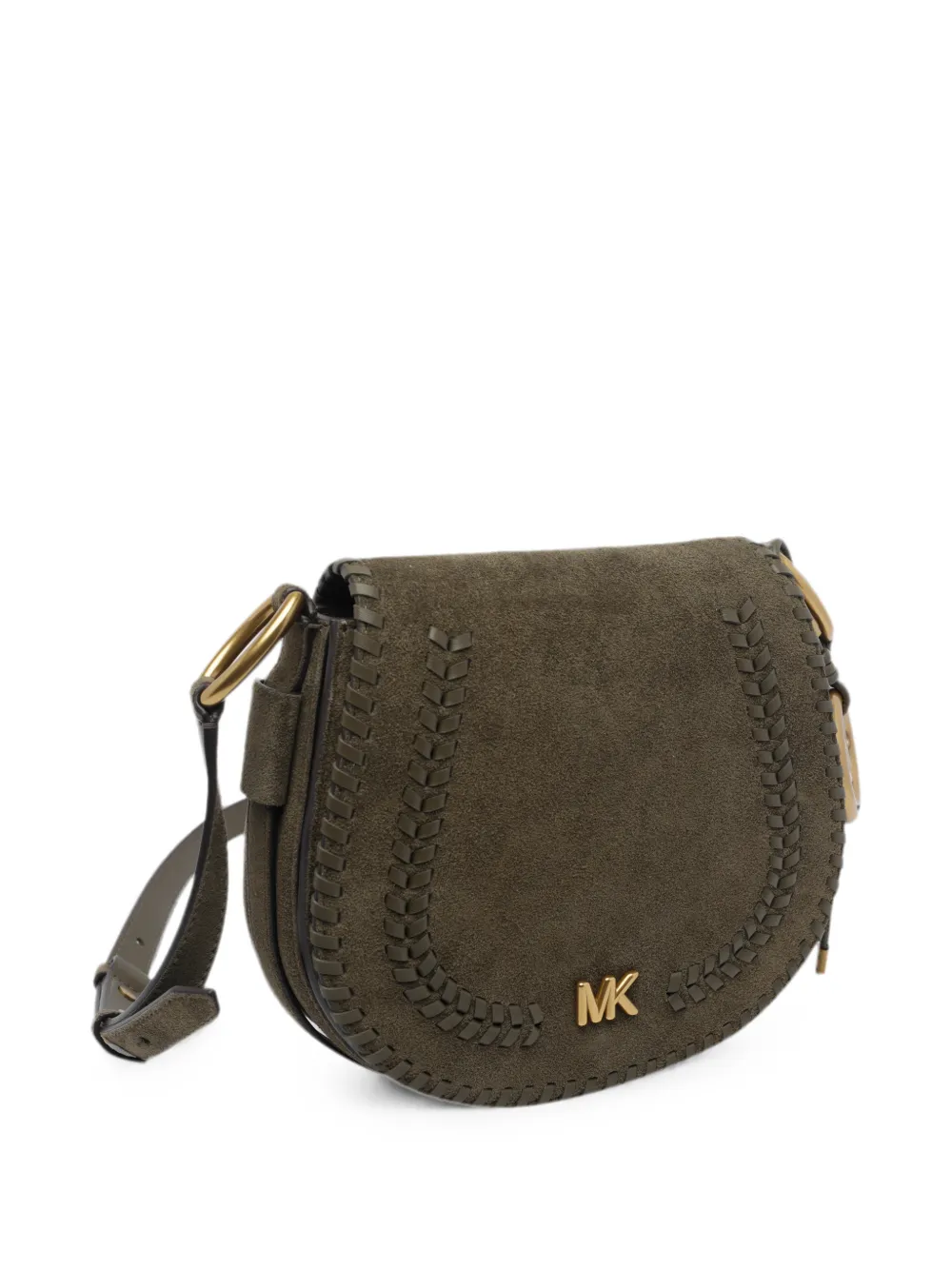 Michael Kors Josie whipstitch-trim crossbody bag Groen