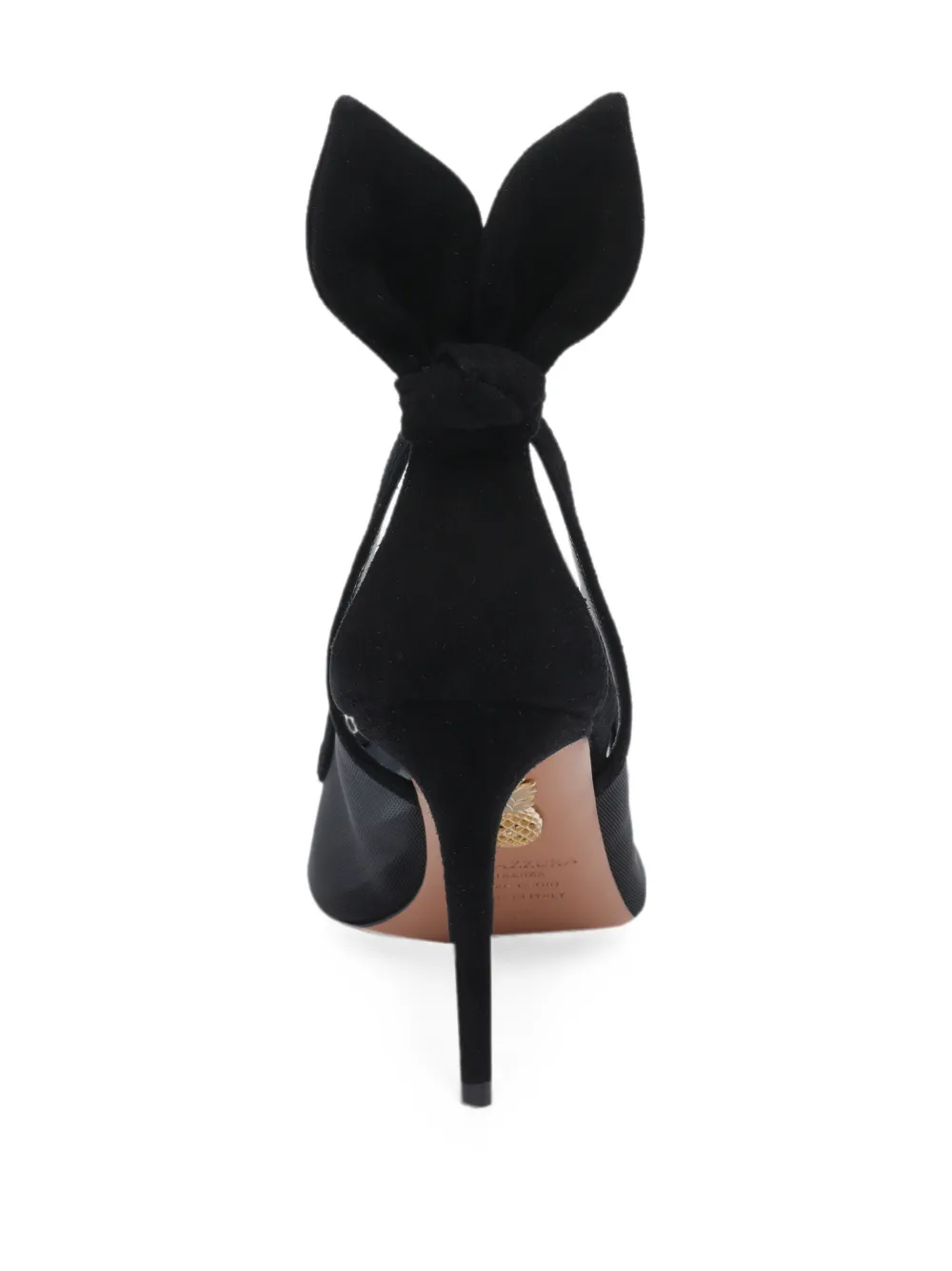 Aquazzura Bow Tie mesh pumps Zwart