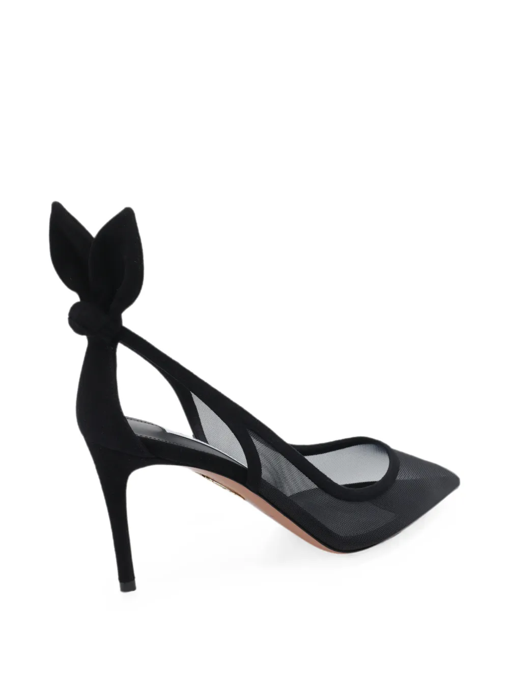 Aquazzura Bow Tie mesh pumps Zwart