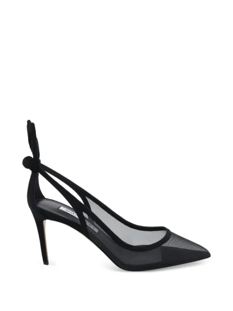 Aquazzura Bow Tie mesh pumps