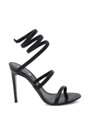 René Caovilla Margot サンダル | ブラック | FARFETCH JP