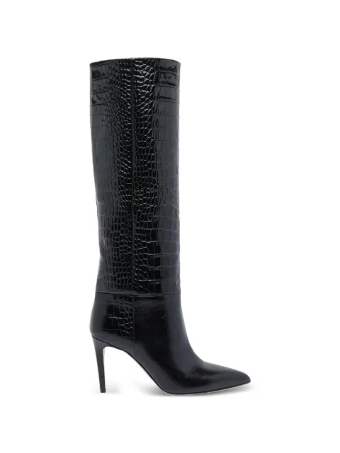 Paris Texas croc-effect patent leather boots
