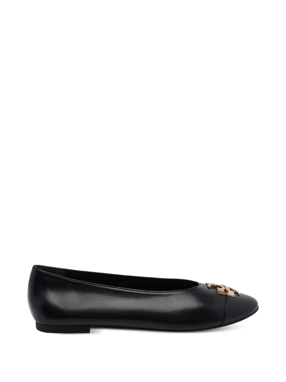 Tory Burch Ballerine Charlie con placca logo - Nero