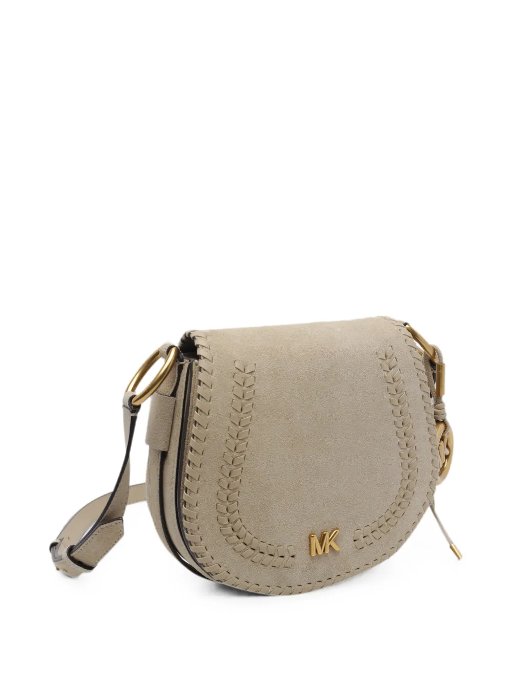 Michael Kors Josie whipstitch-trim crossbody bag Beige