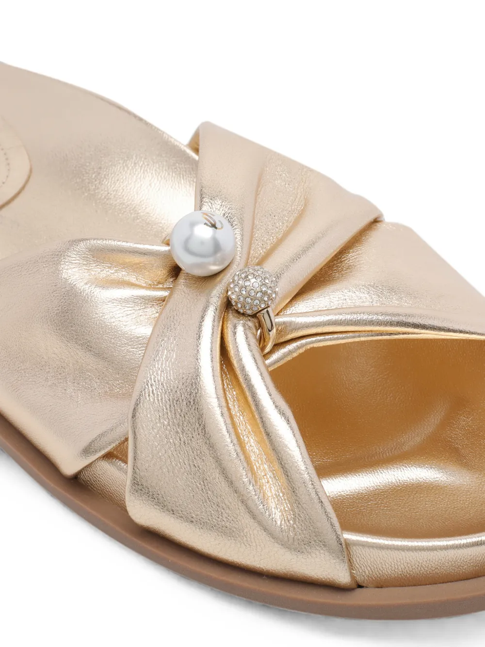 Jimmy Choo Rafi pearl-detail sandals Goud