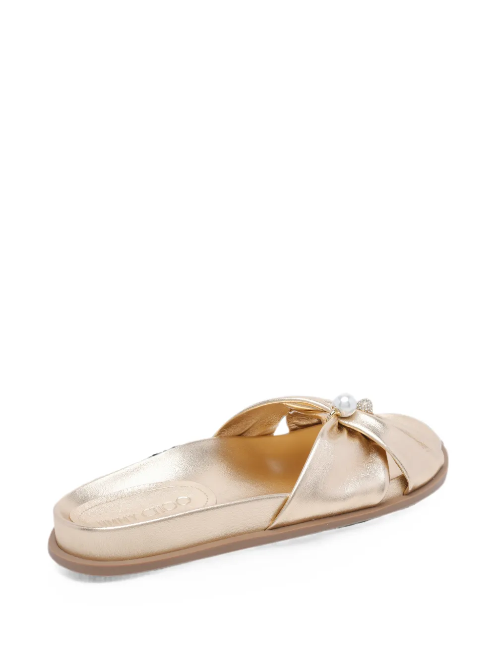Jimmy Choo Rafi pearl-detail sandals Goud