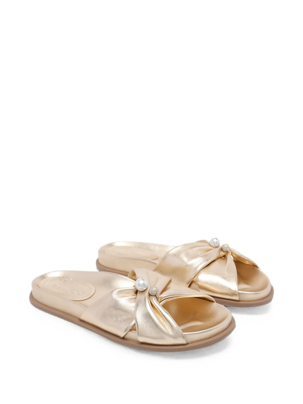 Jimmy Choo Rafi pearl-detail sandals Goud