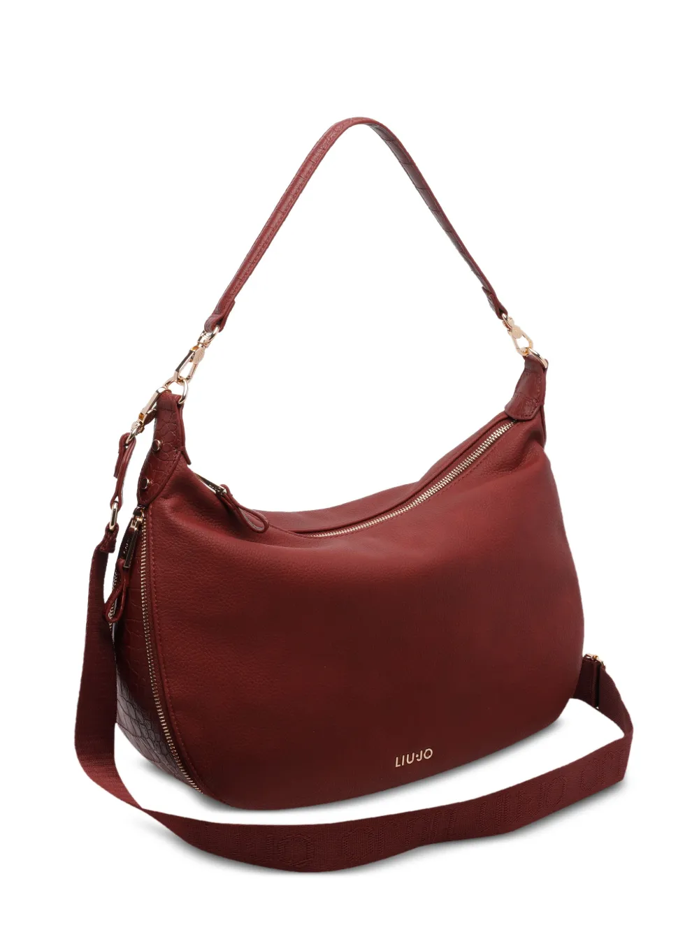 LIU JO crocodile-effect zipped tote bag - Rot