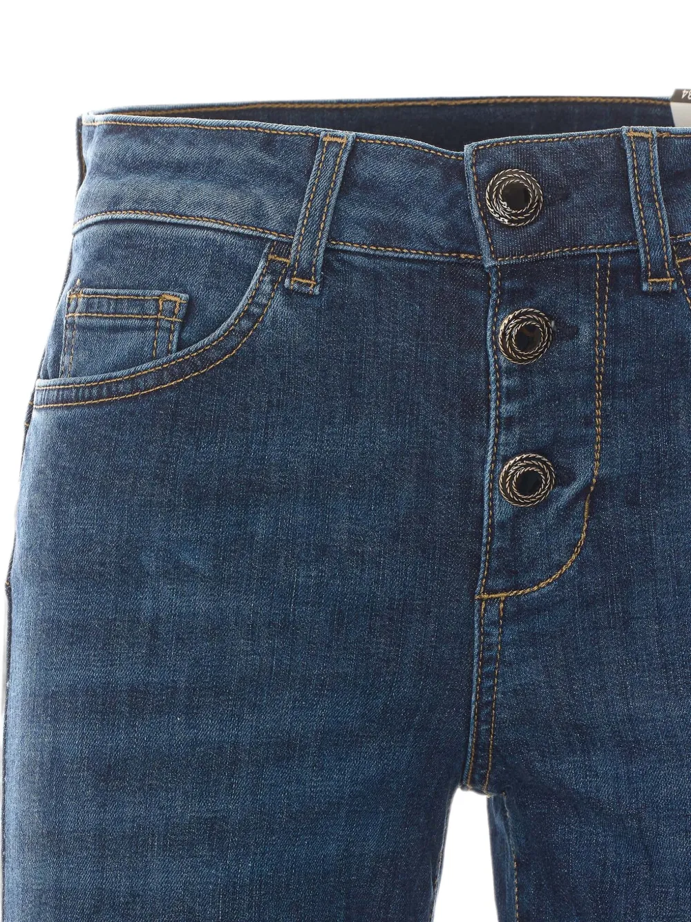 LIU JO Skinny jeans met logopatch Blauw