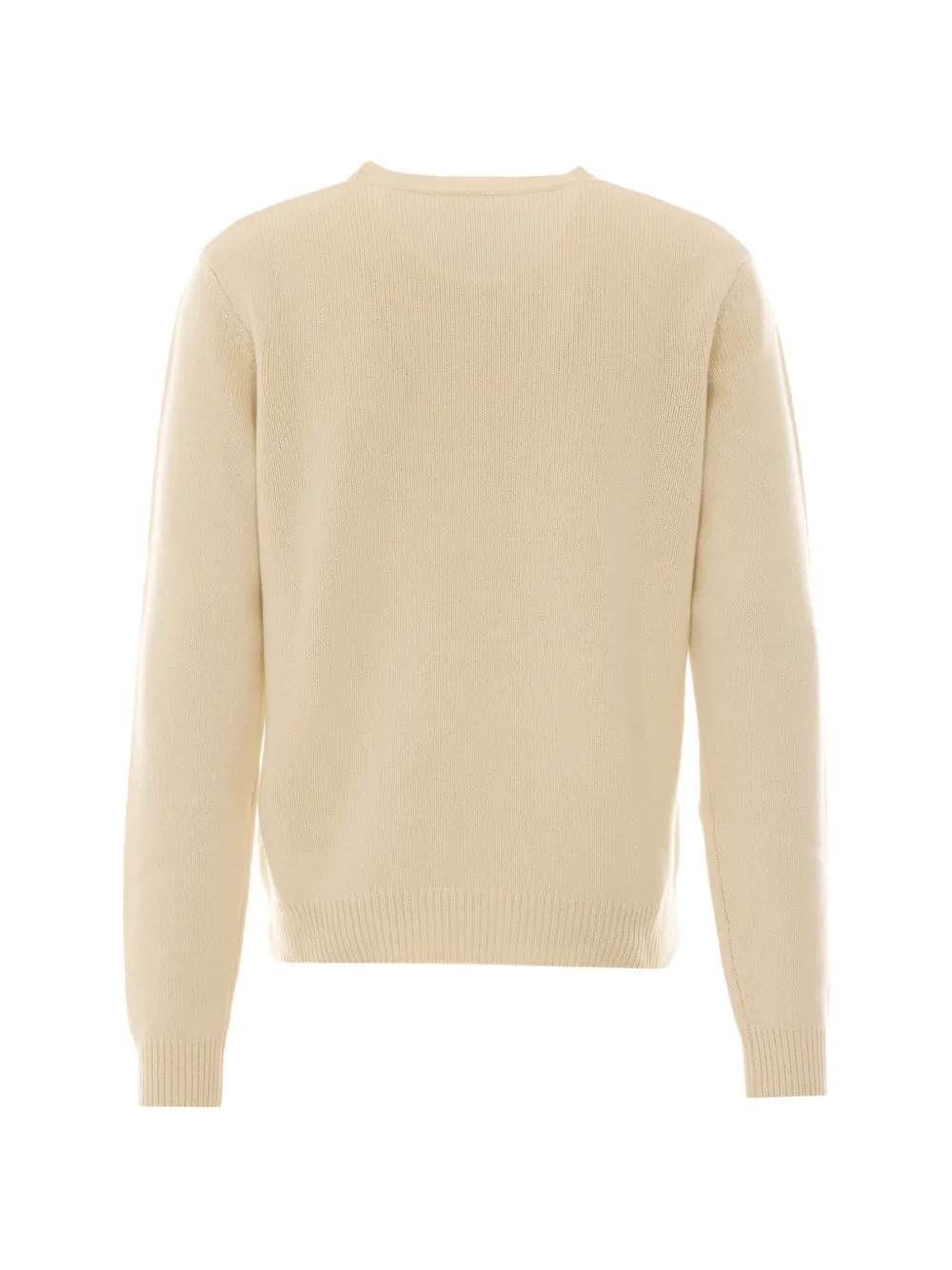  A.p.c. Logo-embroidered Wool Sweater - Neutro 