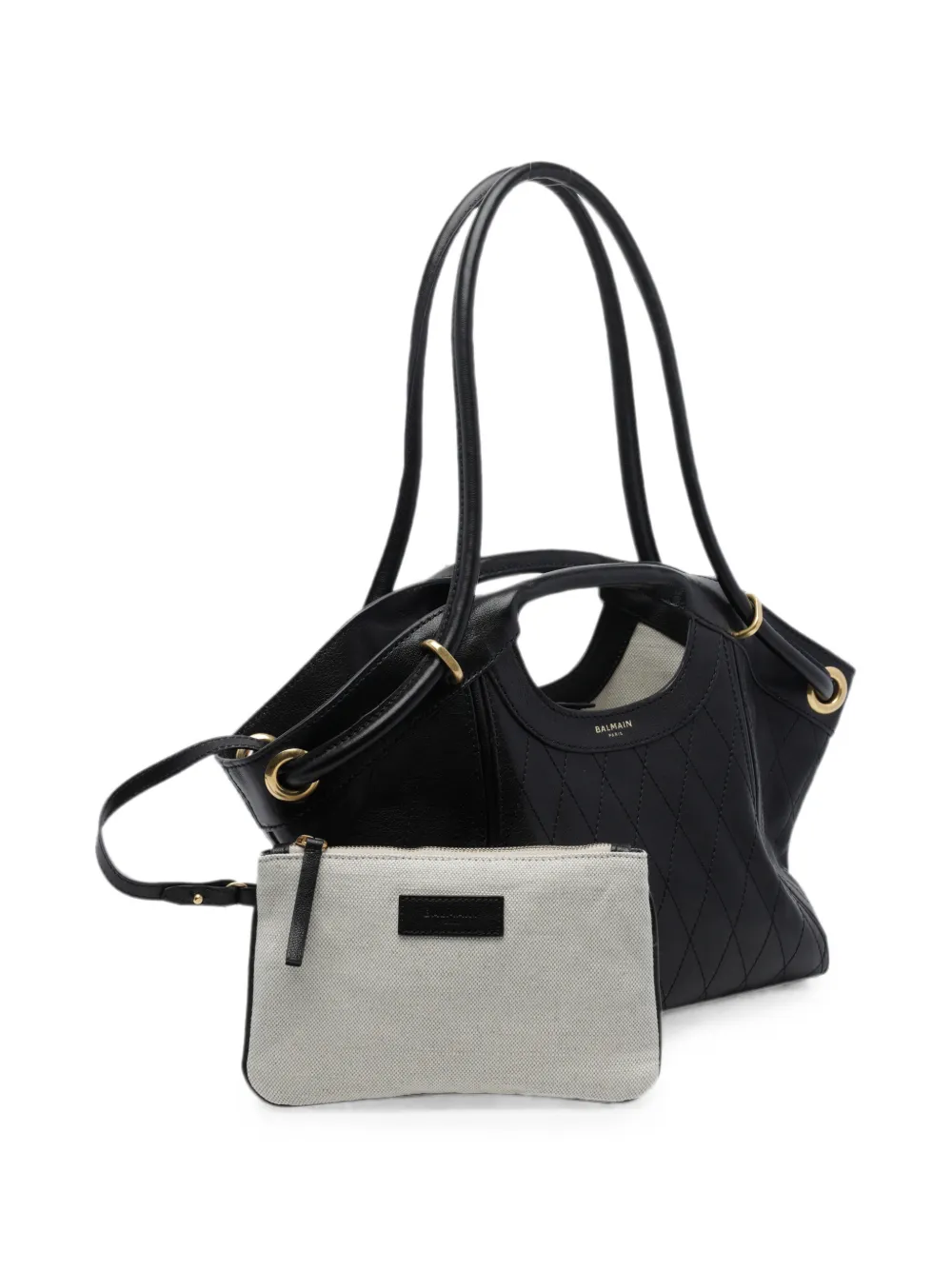 Balmain Gewatteerde shopper Zwart