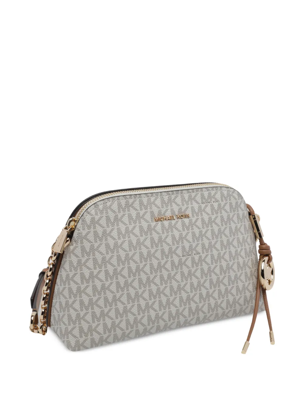 Michael Kors small Freddie logo-print shoulder bag Beige