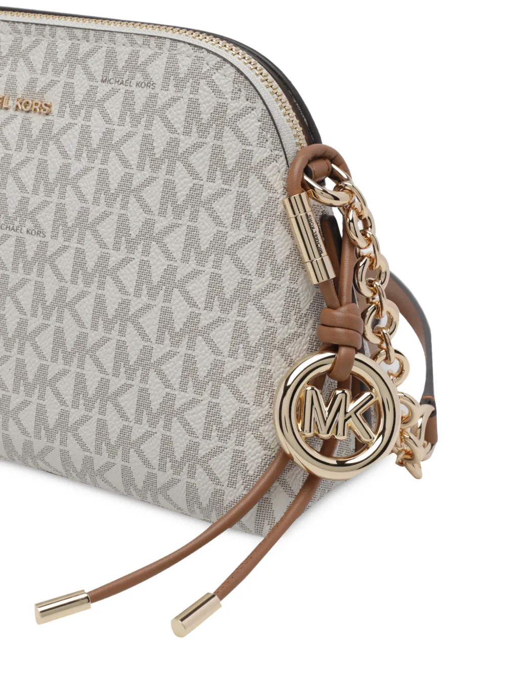 Michael Kors small Freddie logo-print shoulder bag Beige