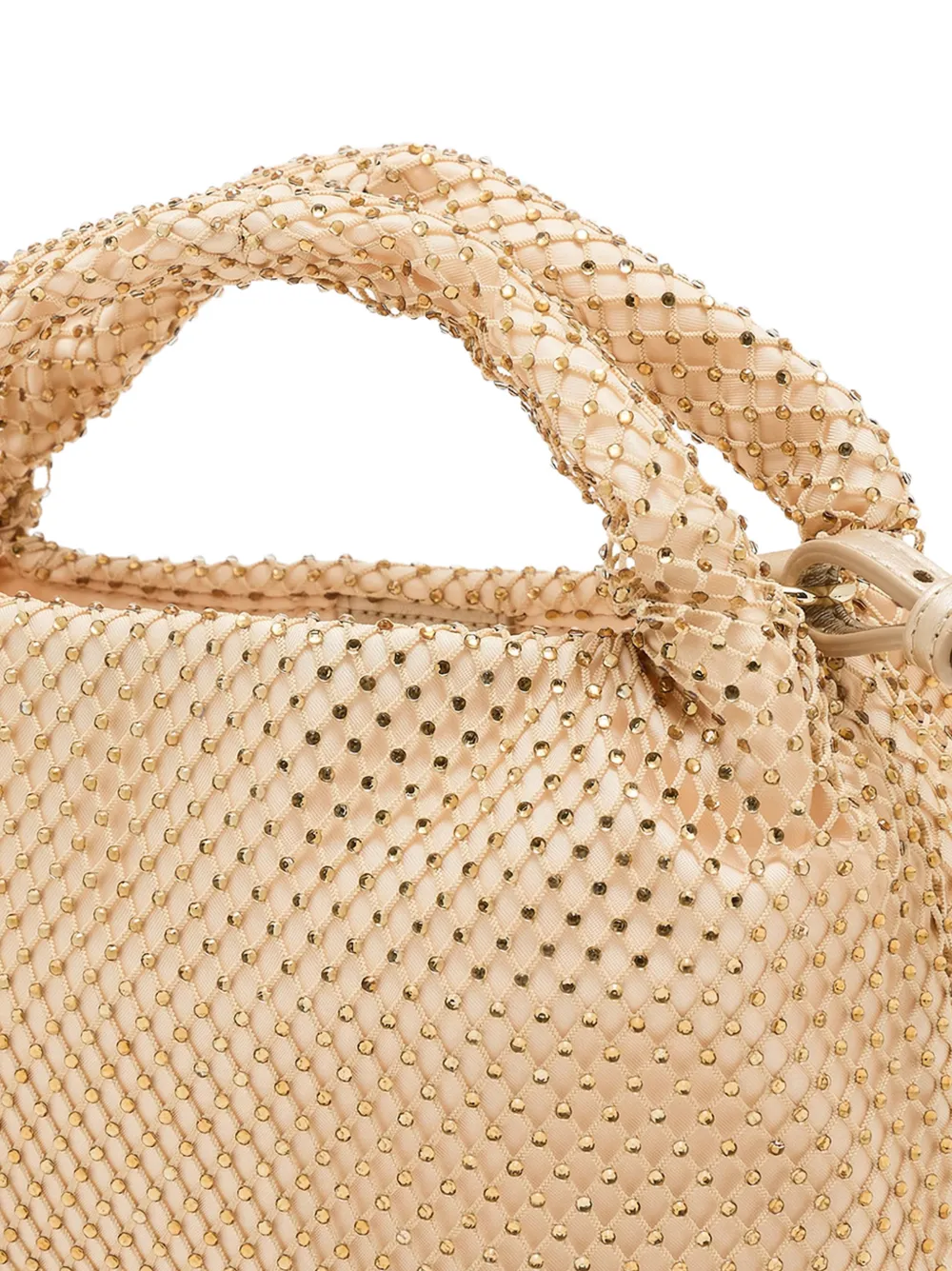 Armani Exchange Shopper verfraaid met kristallen Beige