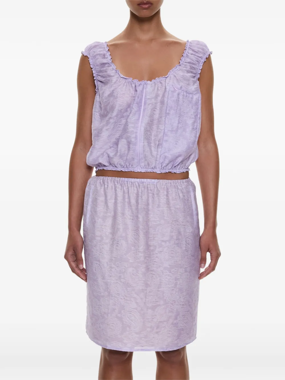 Christopher Esber Top Light Leak jacquard - Viola