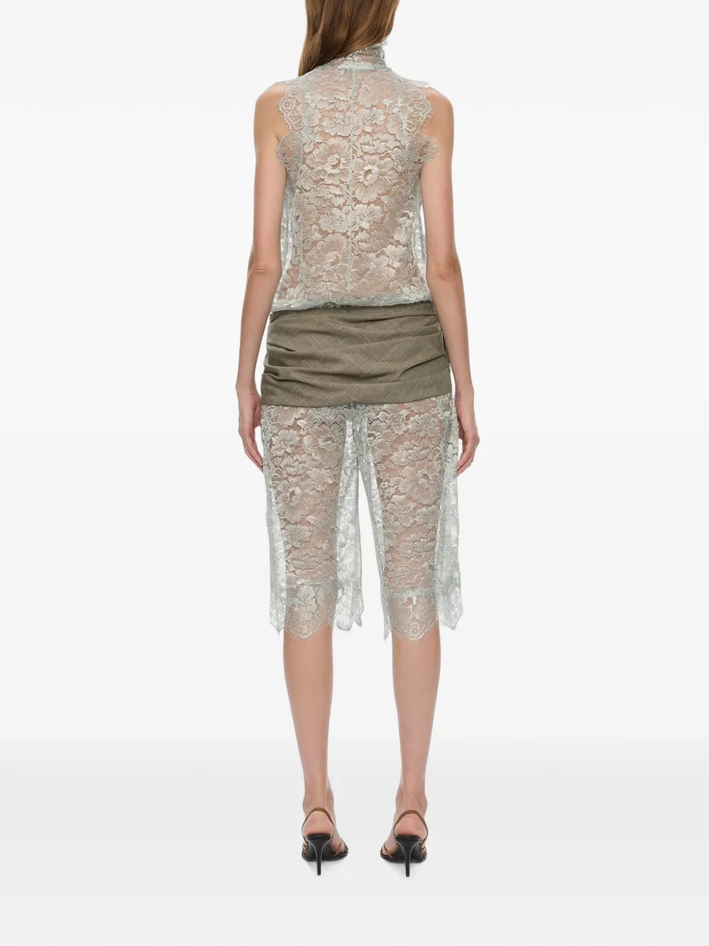Christopher Esber Moonlit Patina jumpsuit met rits Zilver