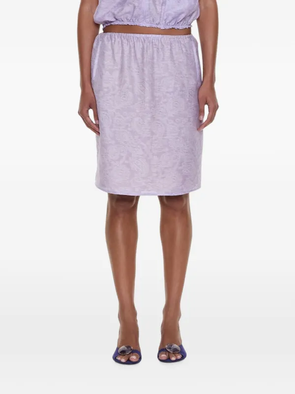 Christopher Esber Light Leak Mini Skirt in Purple