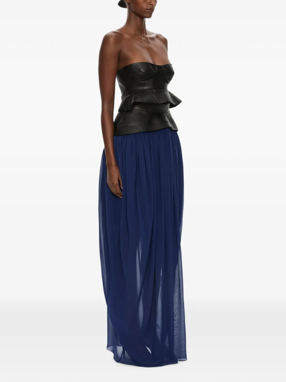 Christopher Esber Bellona maxi-rok met ceintuur Blauw
